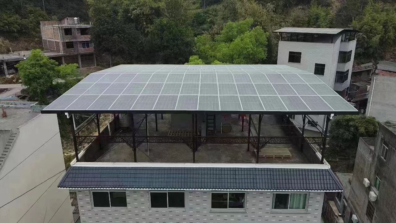 邳州15kw+10kwh自建别墅家庭光伏储能系统